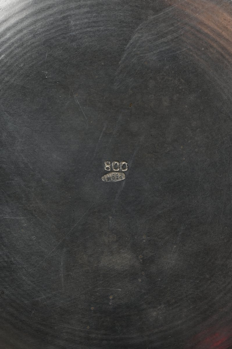 Boccale Da Birra in Argento 800 - Italia Fine XIX Secolo-photo-3